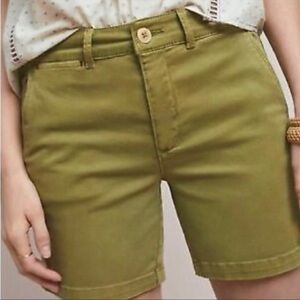 Anthropologie Sage Green Shorts